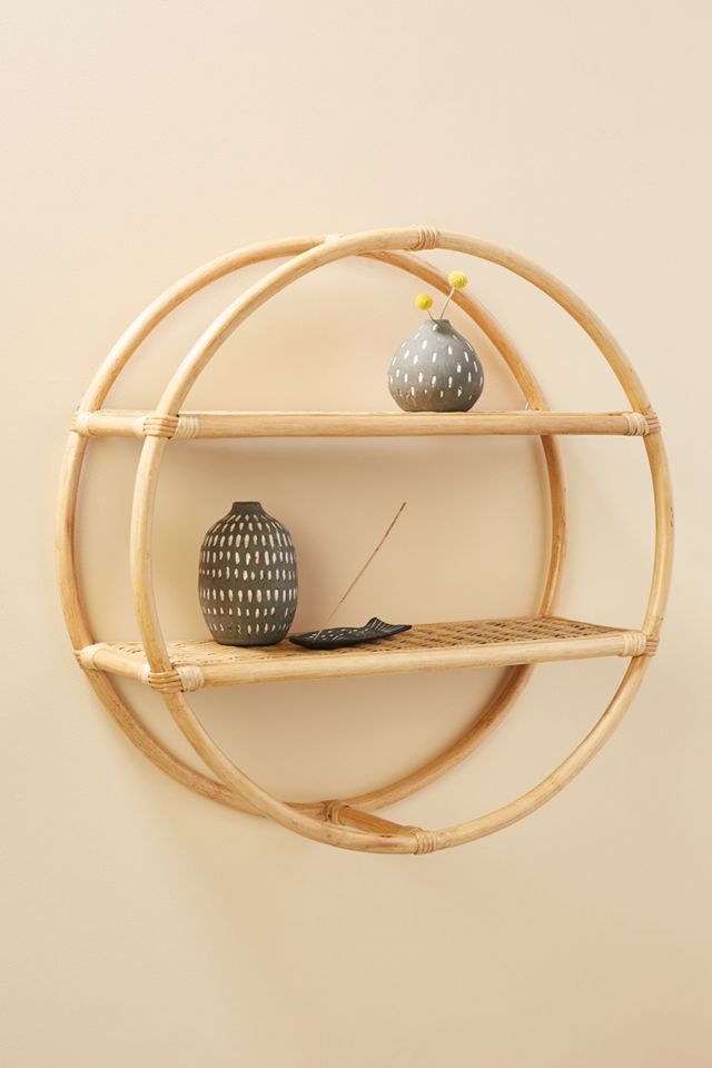 Lilo Rattan Wall Shelf | Anthropologie UK