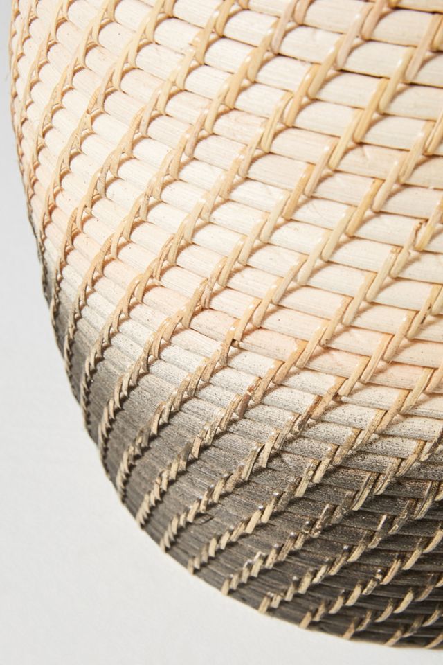 Handwoven Ombre Laundry Basket #1