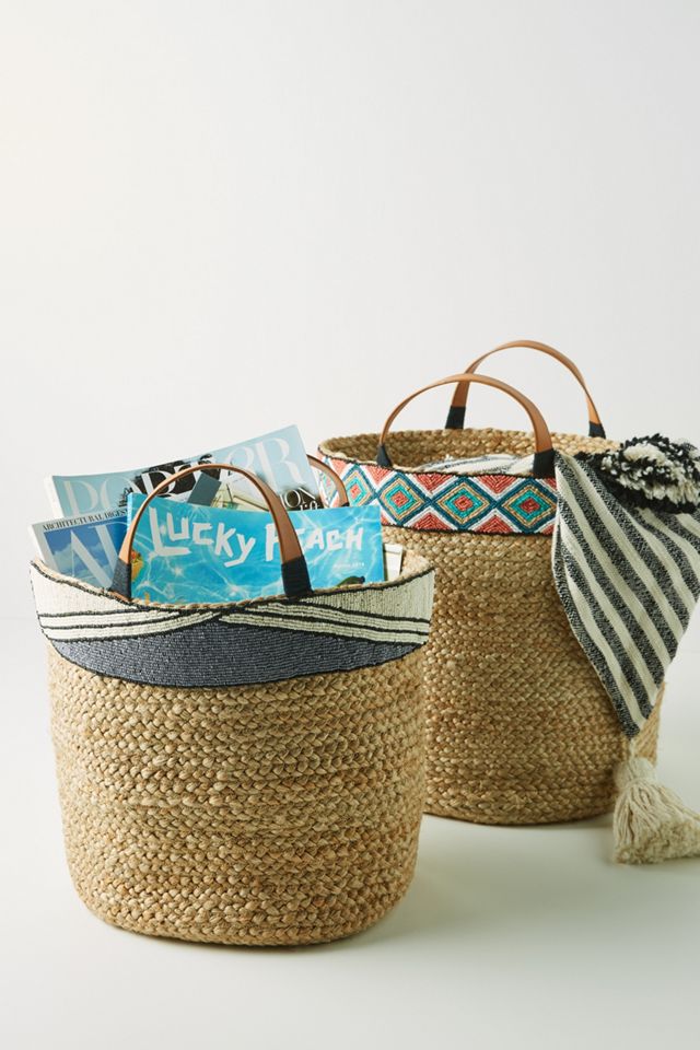 Beaded Tanzana Basket