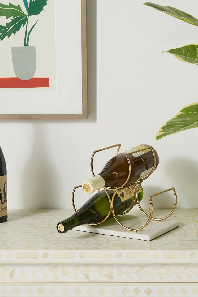 Brass best sale wine holder