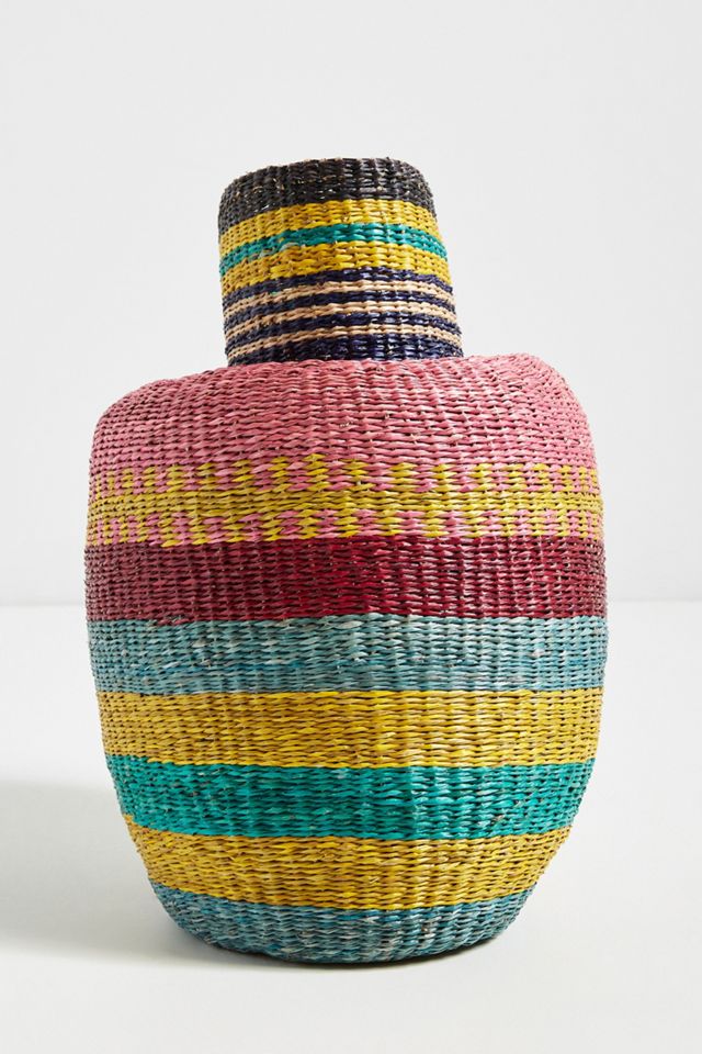 Kaleidoscope Seagrass Basket #1