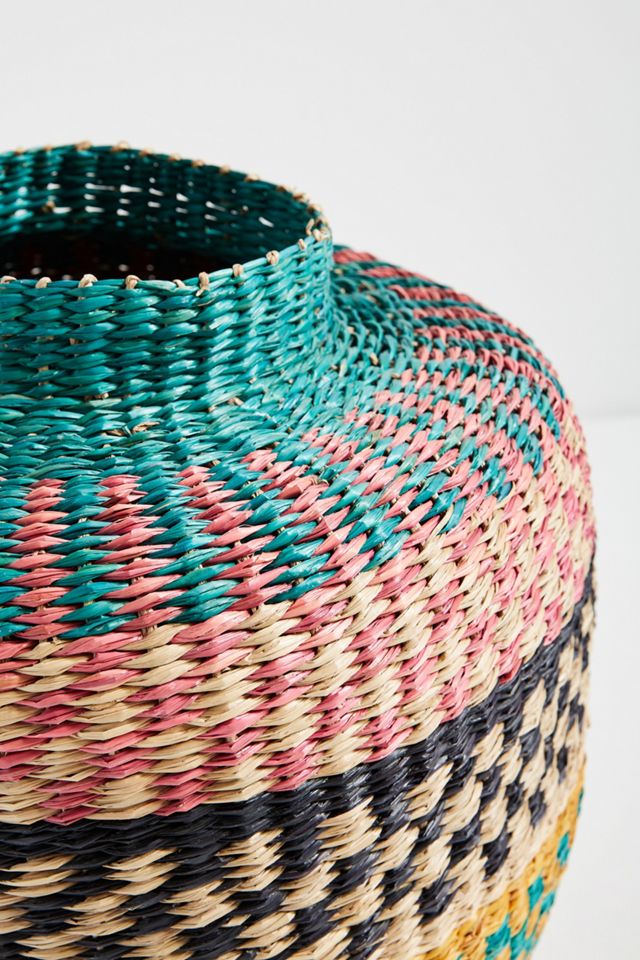 Kaleidoscope Seagrass Basket #4