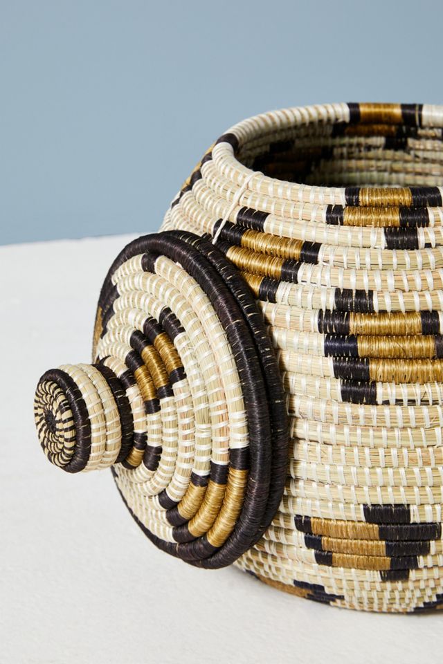 Cheetah Lidded Basket #4