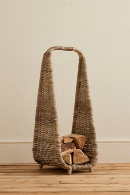 Almacenamiento de Troncos Alto de Ratán Natural