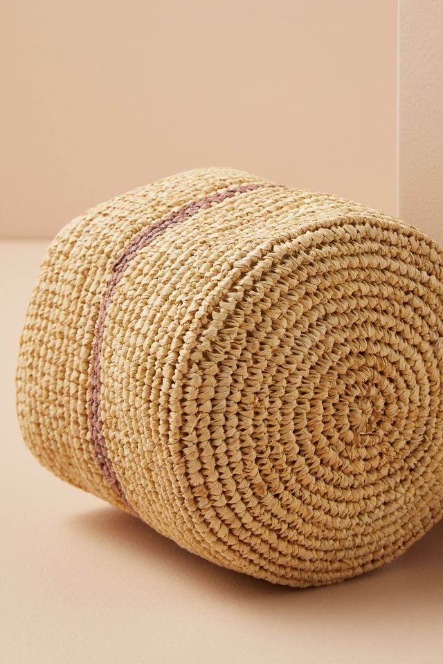 Natural Raffia Storage Basket #2