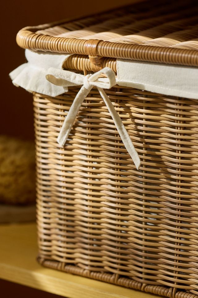 Calista Skirted Faux Rattan Trunk #4