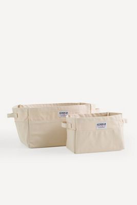 Canvas Storage Bin With Handles