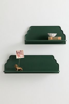 Betti Wood Scalloped Shelf