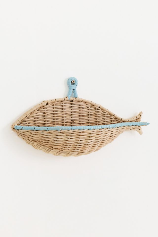 Fish Wicker Wall Basket #2