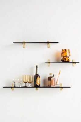 Anthropologie Lenny Tortoise Shell Shelf