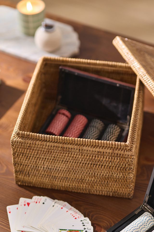 Rattan Storage Box with Lid #1
