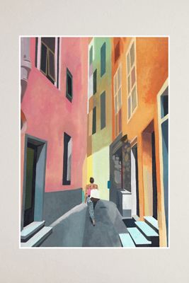 Strolling Vernazza von Sean Troth Kunstdruck