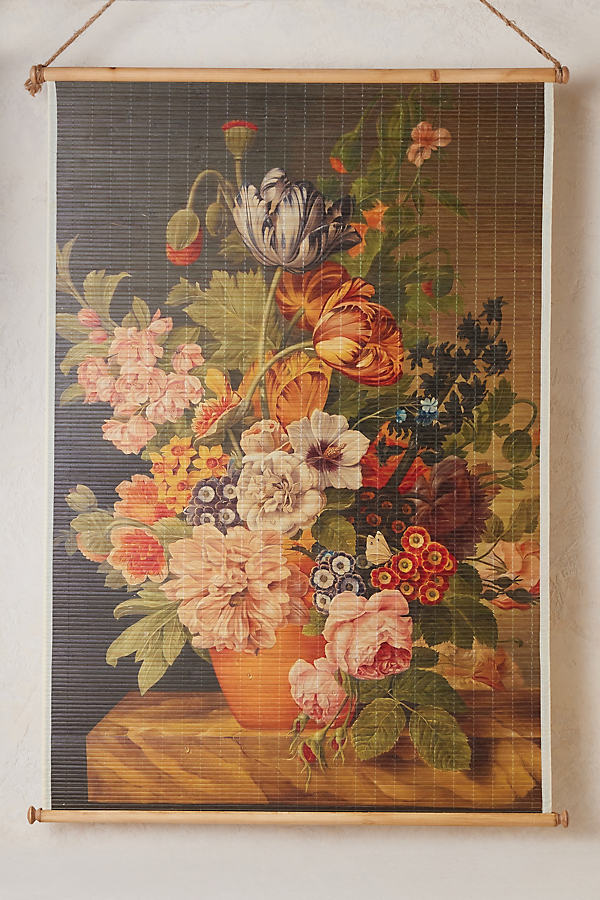 Floral Bamboo Wall Hanging