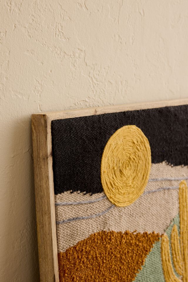 Embroidered Cactus Wall Art #1