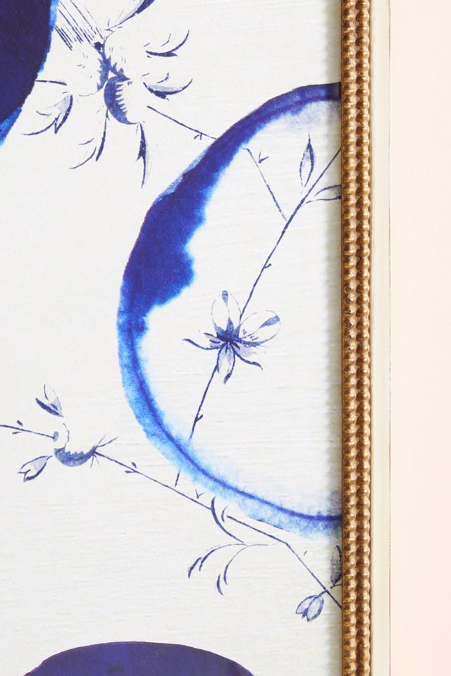 Blue Dots Wall Art #2