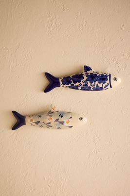 Dunne Fish Wall Decorations, Set of 2