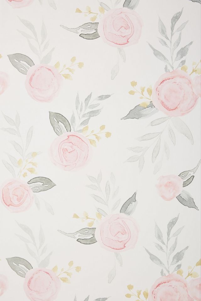 Magnolia Home Watercolor Roses Wallpaper #2