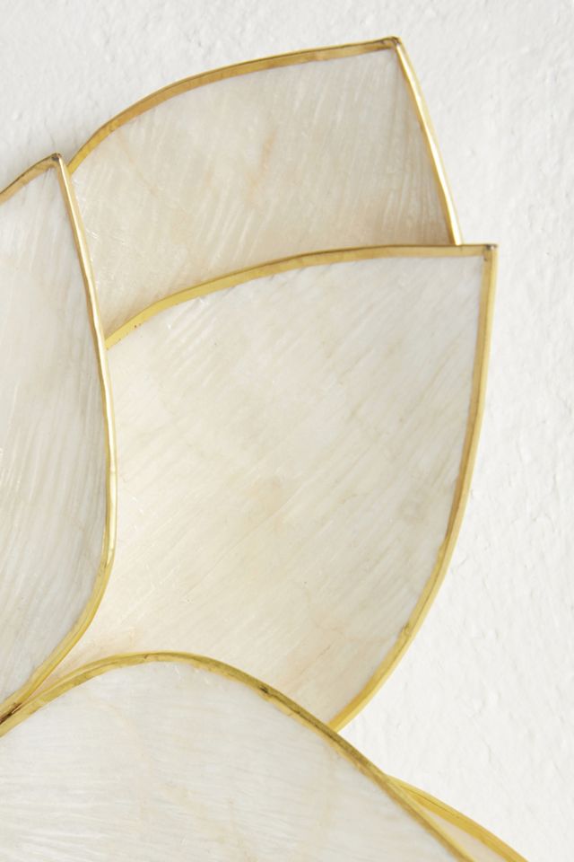Capiz Flower Wall Charm #6