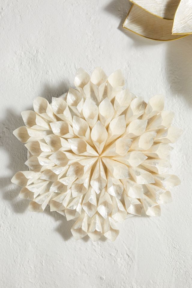 Capiz Flower Wall Charm #1