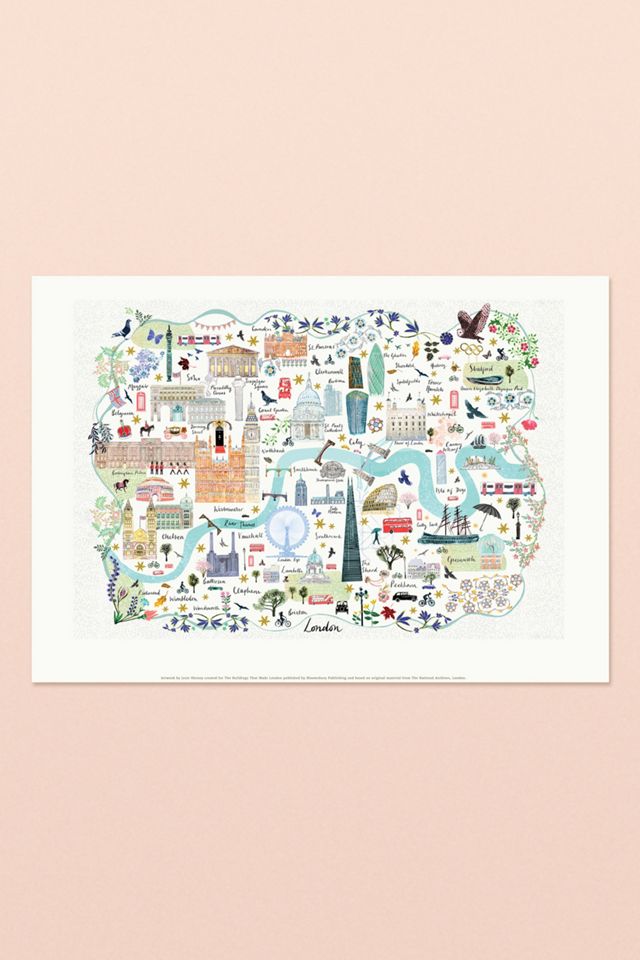 Josie Shenoy London Map Print #1