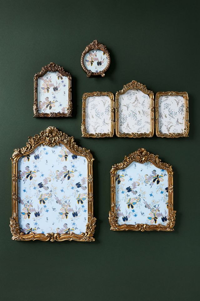 5X7 Picture Frames Set of 6, Vintage Antique Ornate 5 by 7 Photo Frames