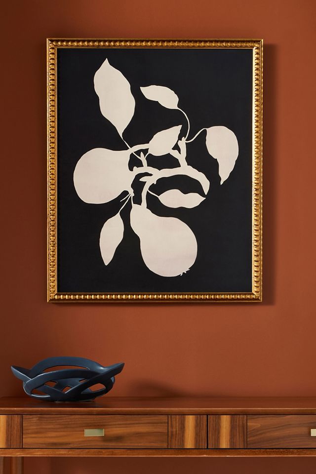 Peras Blanco y Negro Arte de pared #1