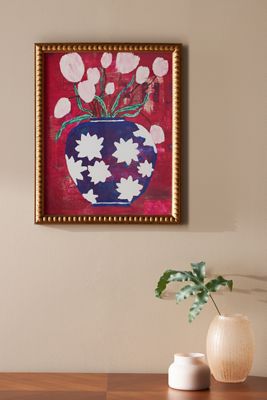 Berry, Blu e White Wall Art