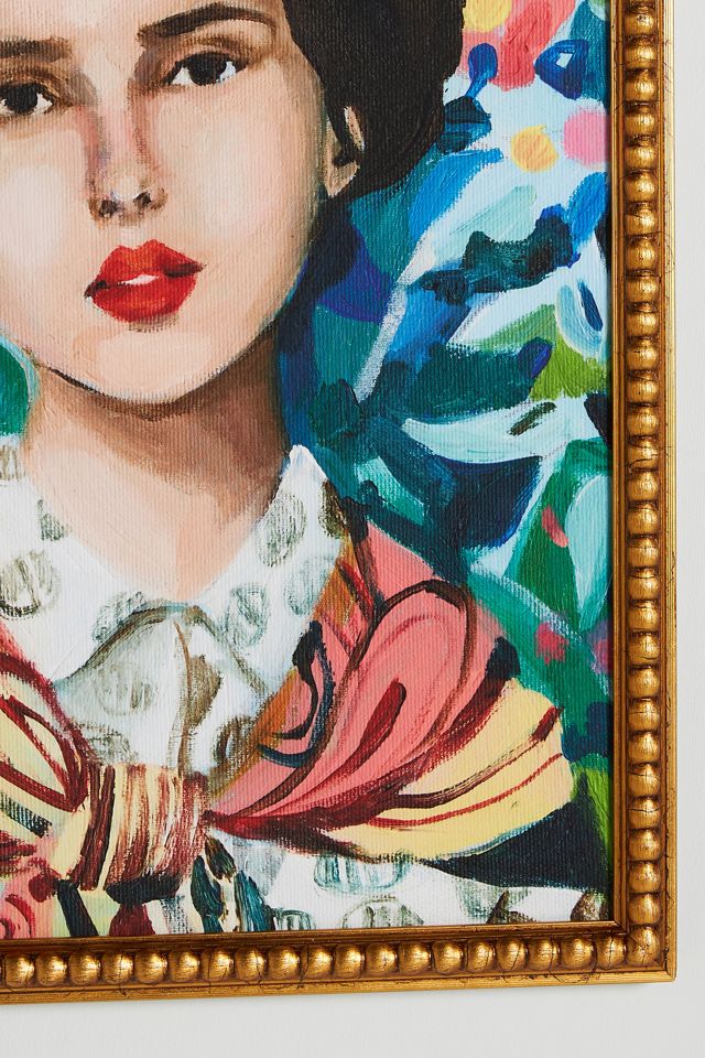 Arte mural de Mujer y Flores #2