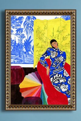Seated Lady 5 by Sharan Ranshi Wall Art