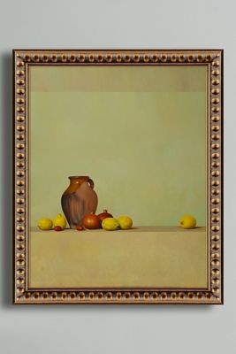 Naturaleza con puchero y limones by Ildefonso Martín Burguillo Wall Art
