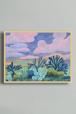 Pink Texas Sunset by Eleanor Baker Wall Art