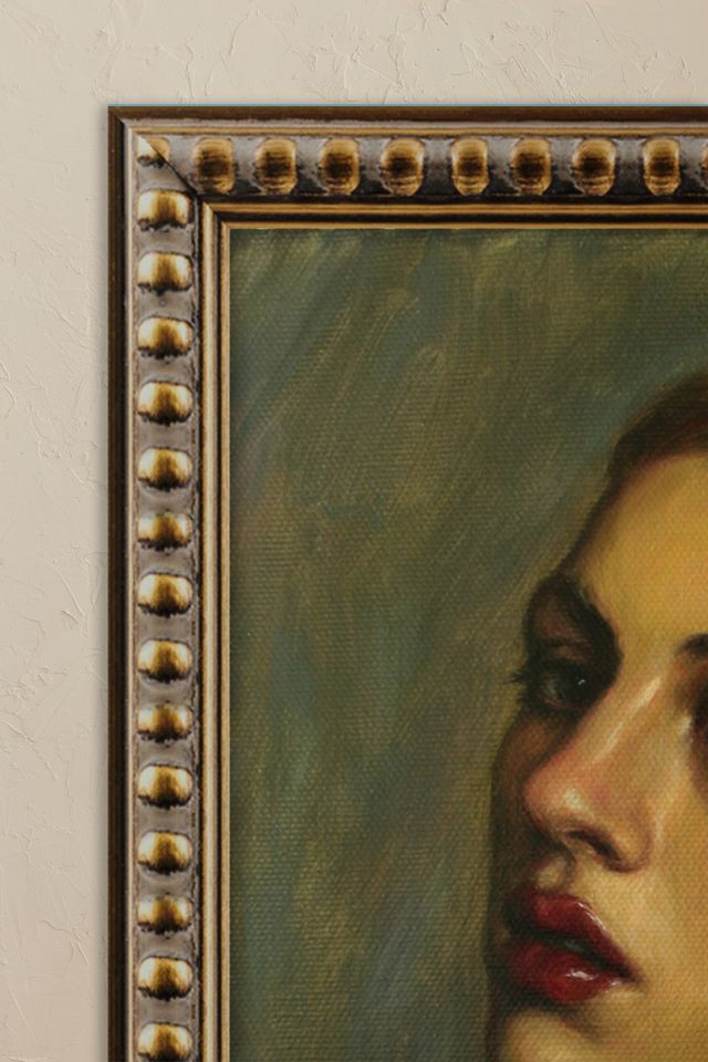 Girl With an Emerald Earring by Pat Kelley Framed Wall Art #1