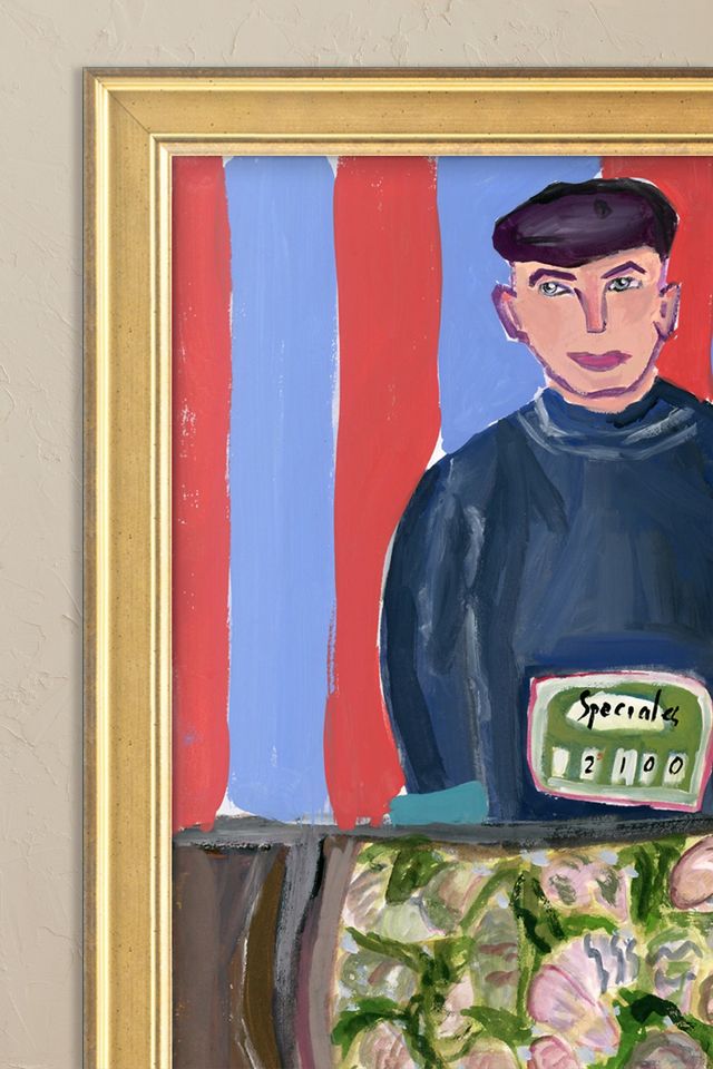 Oyster Seller Framed Wall Art #1