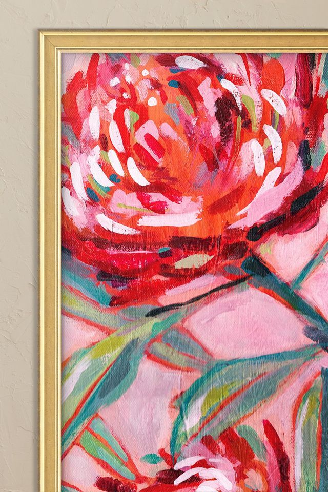 Waratah Painting Framed Wall Art #1