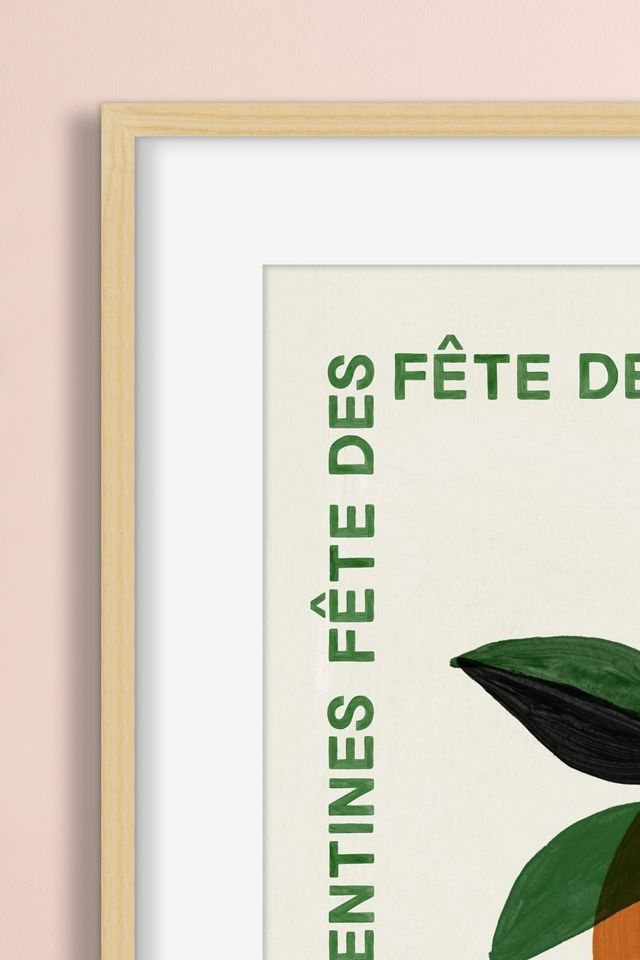 Fête des Clementines Framed Wall Art #1