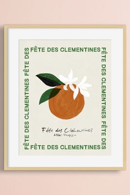 Fête des Clementines Framed Wall Art