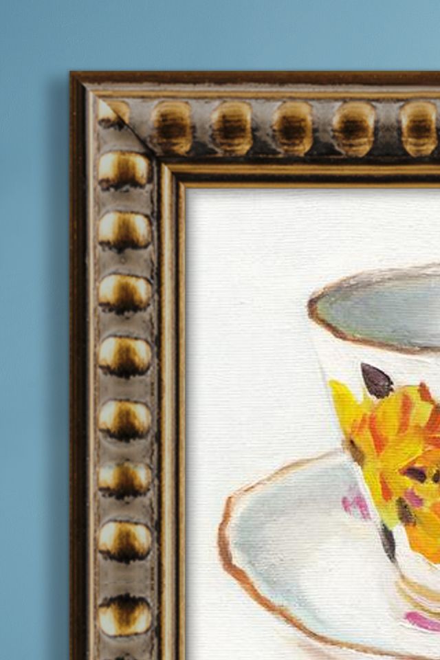 Tea Cup and Saucer Framed Wall Art #1