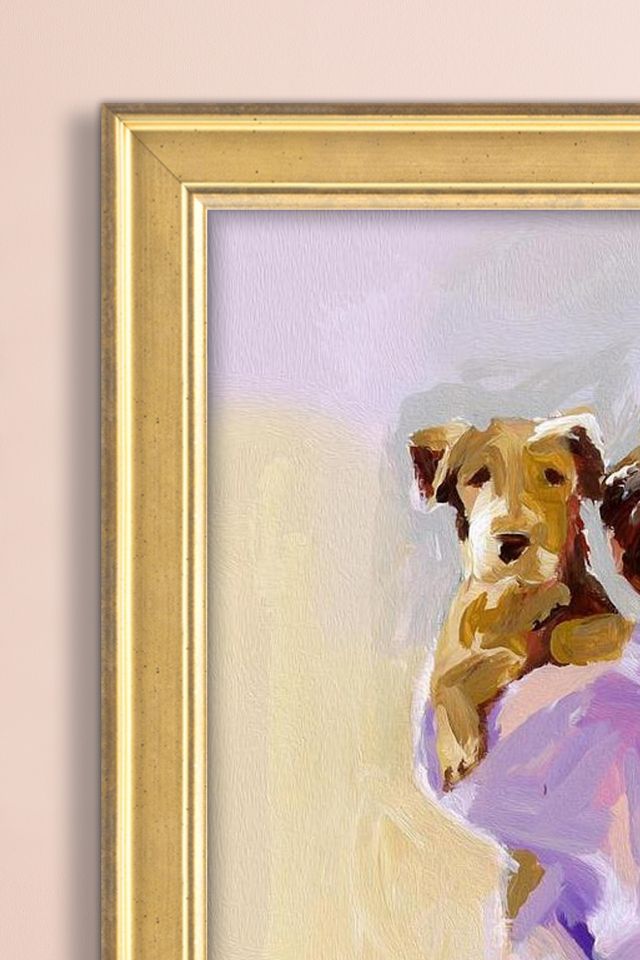Shoulder Pup Framed Wall Art #1