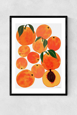 Leanne Simpson Peaches Wall Art Print In Black
