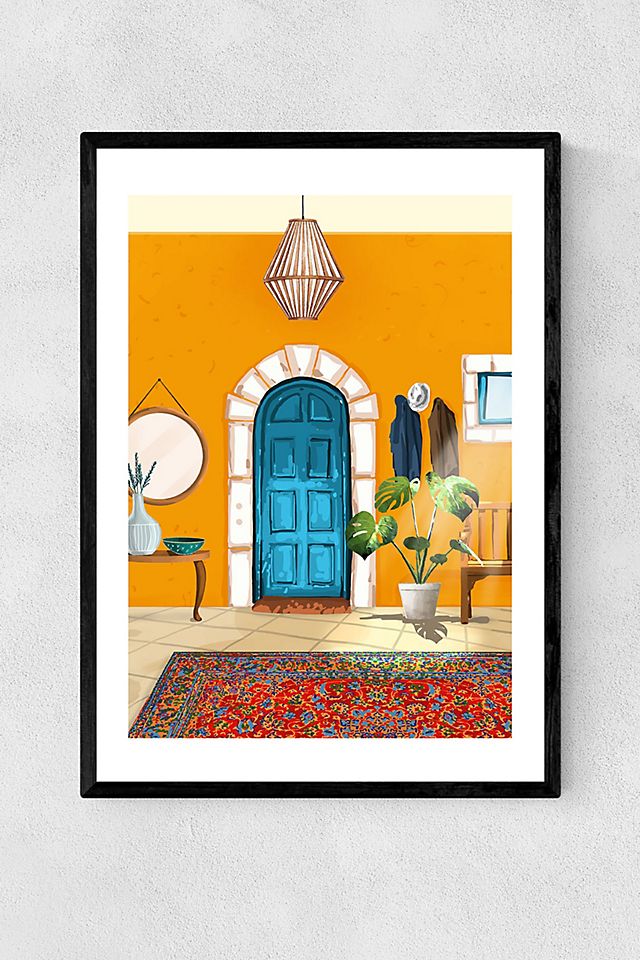 83 Oranges Spanish Villa Interior Wall Art Print