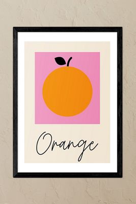 East End Prints Orange Black Framed Wall Art Print