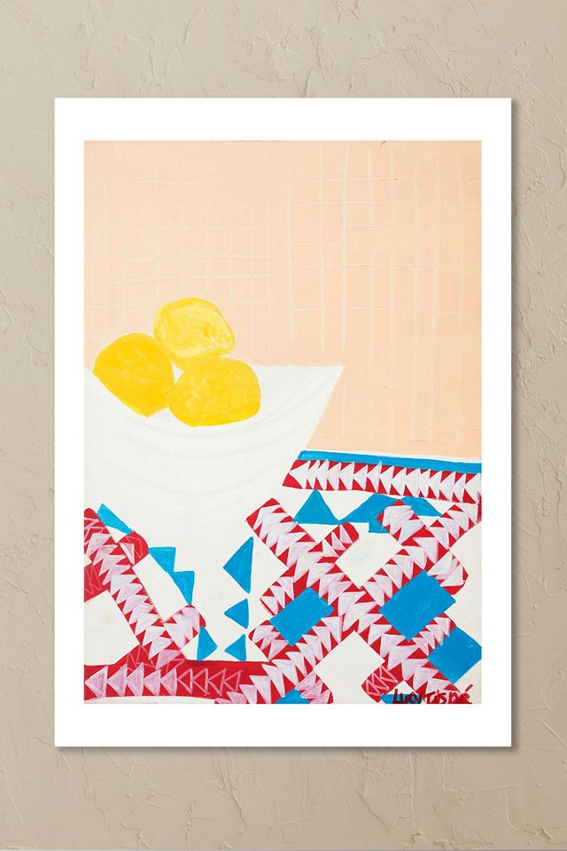 East End Prints Lemon Bowl Wall Art Print #1