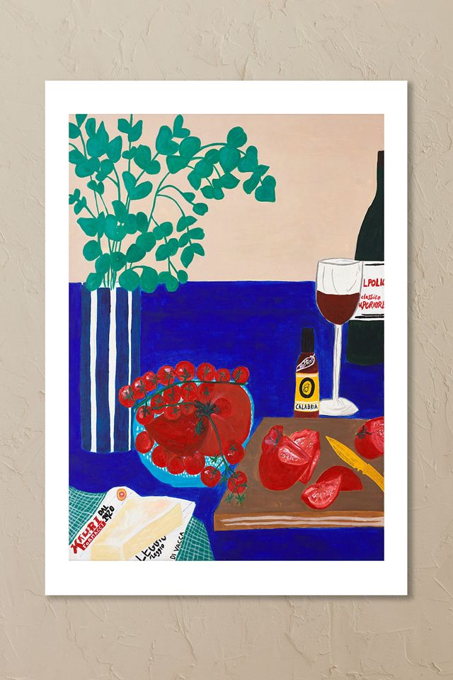 East End Prints Red Wine Days Wall Art Print #1