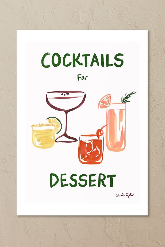 East End Prints Cocktails for Dessert Wall Art Print #1