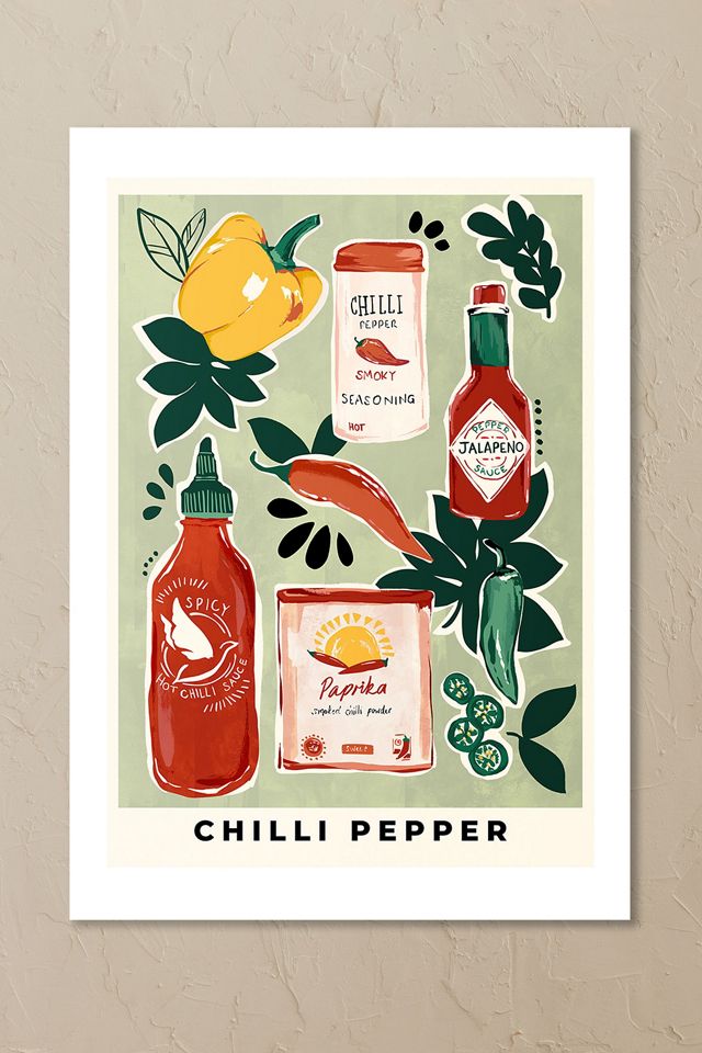 East End Prints Chilli Pepper Wall Art Print #1