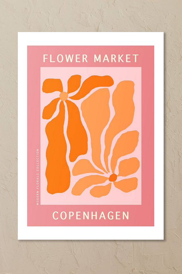 East End Prints Copenhagen Flower Market Wall Art Print #1