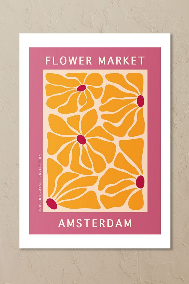 East End Prints Amsterdam Flower Market Wall Art Print #1