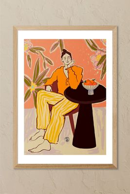 East End Prints Women With Oranges Framed Wall Art