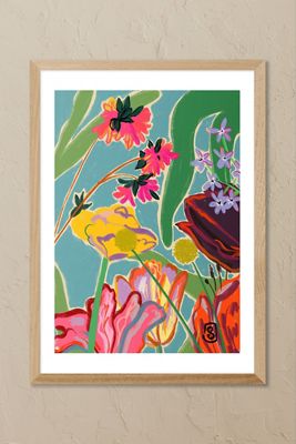 East End Prints Colourful Flowers Meditation Framed Wall Art