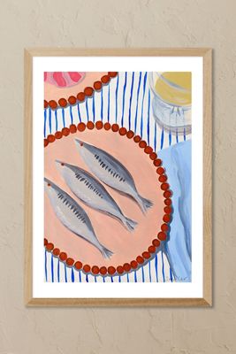 East End Prints Sardines Supper Framed Wall Art